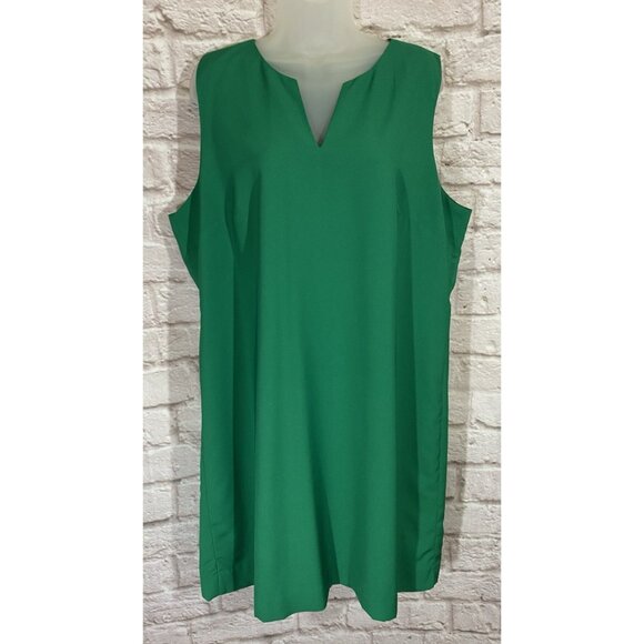 J Crew Shift Dress 18 Green Lined Easter Spring Church Business Suiting 9936 - Picture 1 of 8